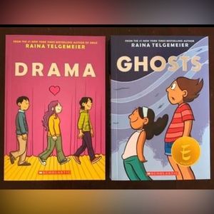 Raina Telgemeier Graphic Novels Ghost and Drama (BRAND NEW)